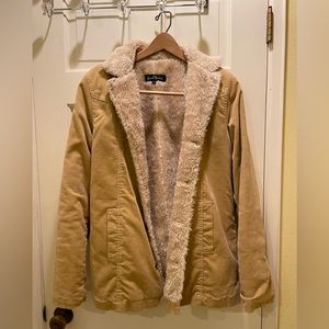 Earl Jeans shearling coat - size medium / large